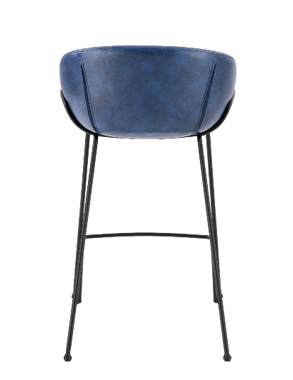 Zach-C Counter Stool - Dark Blue,Set of 2