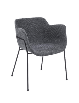 Daphne Armchair - Dark Grey,Set of 2