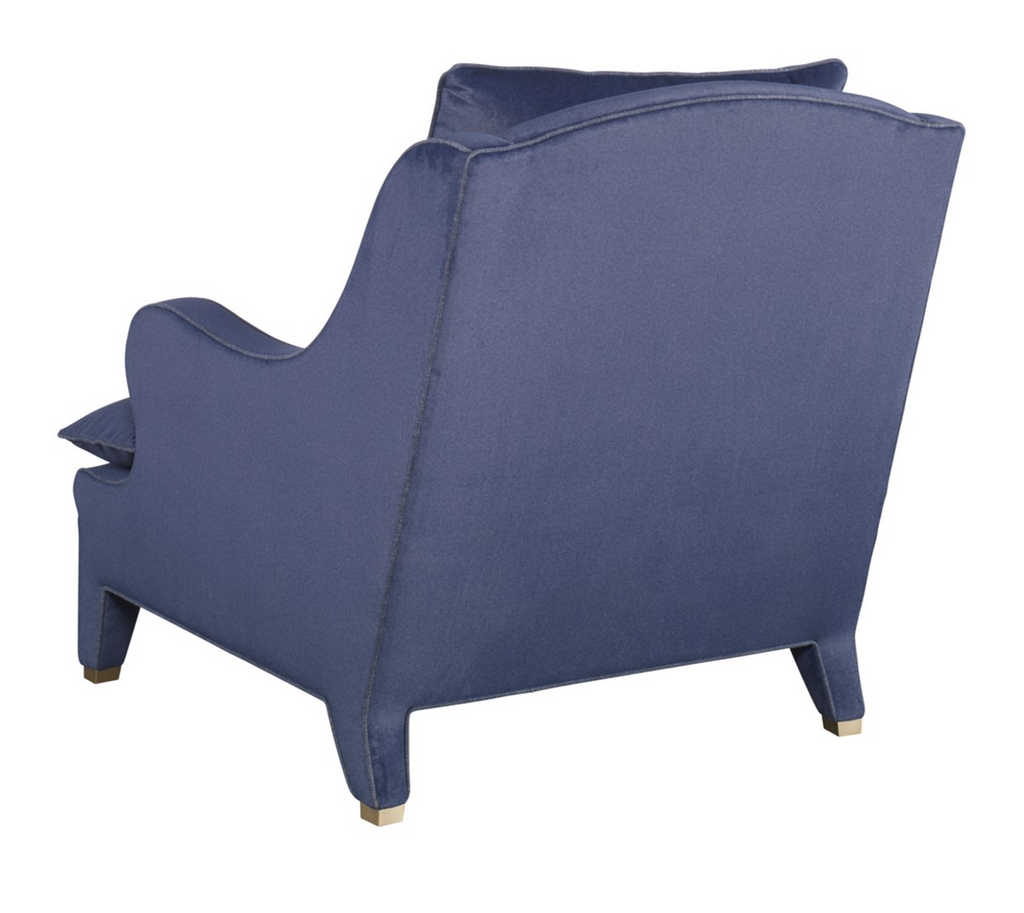 Morocco Lounge Chair - Navy Velvet