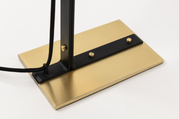 Aly Table Lamp - Aged Brass/Dusk Black