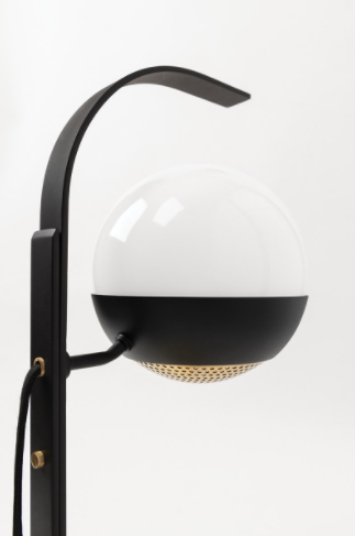 Aly Table Lamp - Aged Brass/Dusk Black