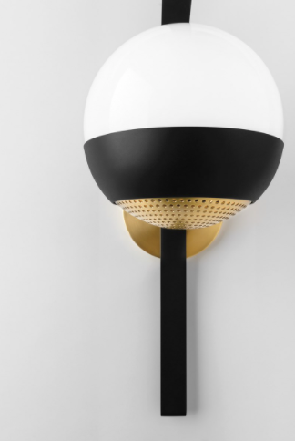 Aly Table Lamp - Aged Brass/Dusk Black