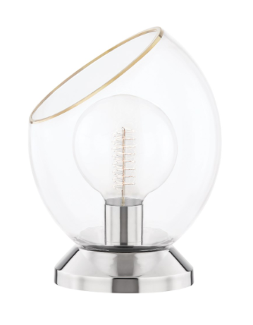 Claudia Table Lamp - Polished Nickel