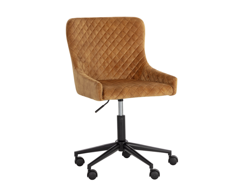 Farah Office Chair, Nono Tapenade Gold