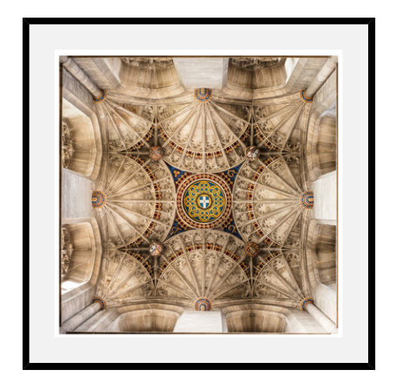 Arched Dome At The Canterbury Cathedral In Kent, Uk. On Rag Paper, Large