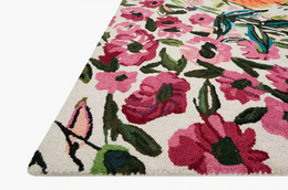 WV-01 Wild Bloom Rug in Ivory & Multi