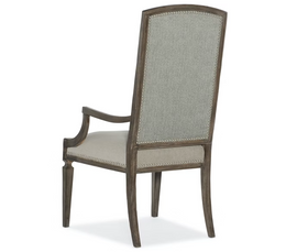 Woodlands Arched Upholstered Arm Chair Set of 2