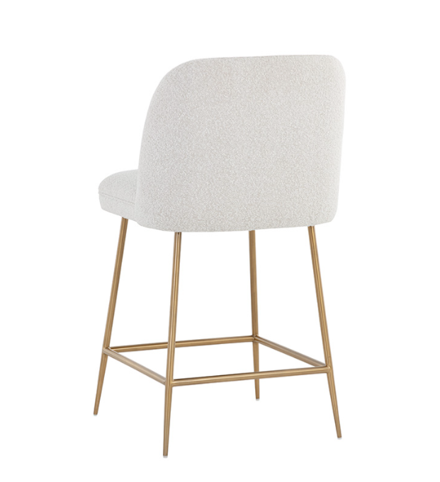 Kelty Counter Stool - Gold Copenhagen White