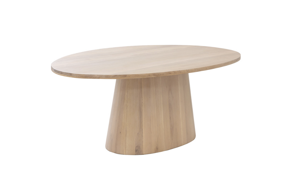 Althea Dining Table - Oval - Light Oak - 84"