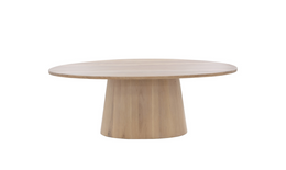 Althea Dining Table - Oval - Light Oak - 84"