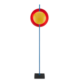 Mister M Red and Yellow Disc Floor Lamp