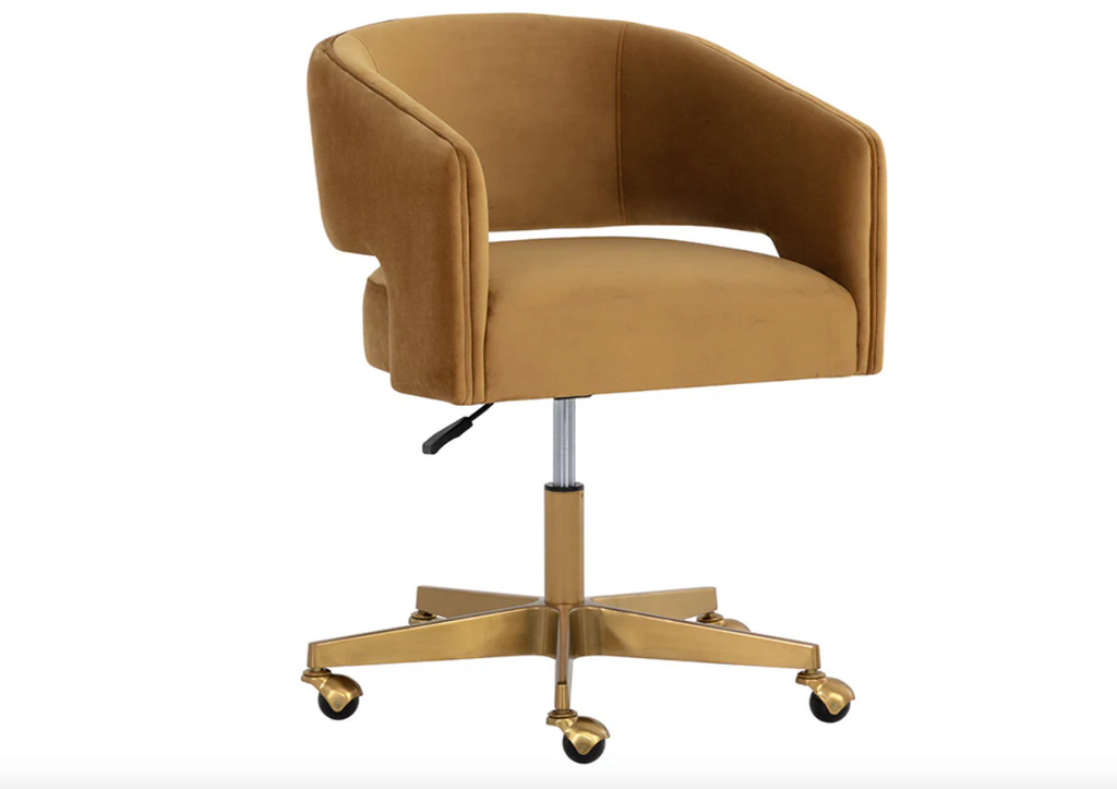 Claren Office Chair, Gold Sky