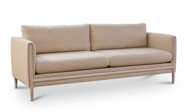 Bungalow Sofa, Pearl, White Wash