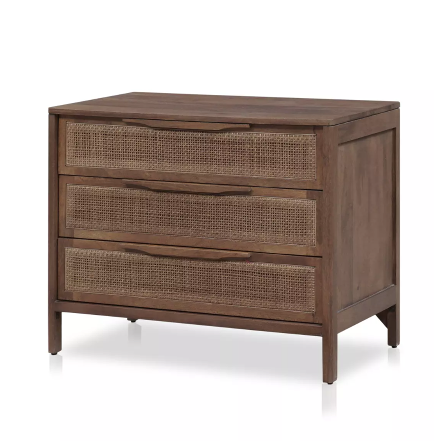 Sydney Large Nightstand, Brown Wash Mango by Four Hands