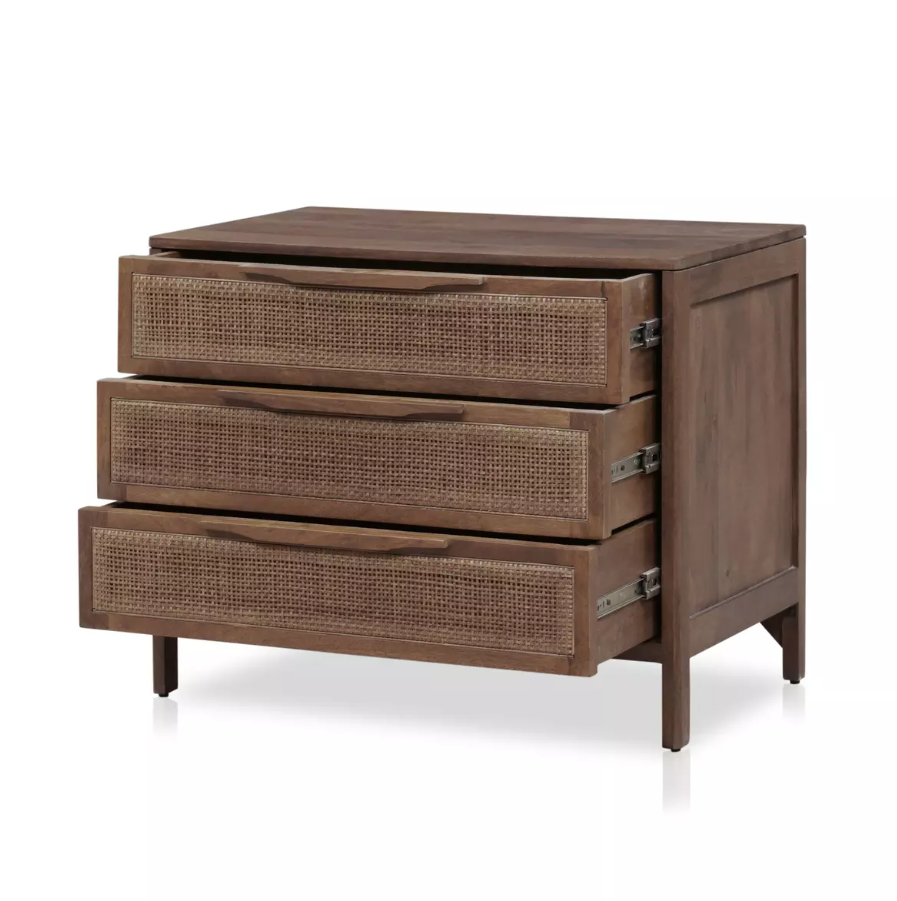 Sydney Large Nightstand, Brown Wash Mango by Four Hands