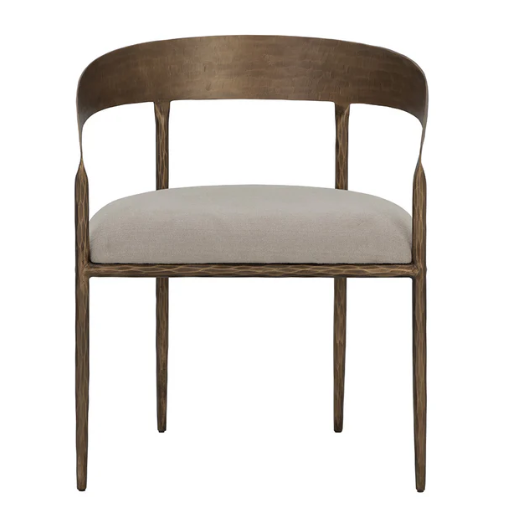 Zanatta Dining Armchair, Zenith Taupe Grey