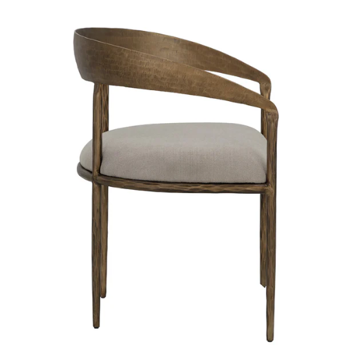 Zanatta Dining Armchair, Zenith Taupe Grey