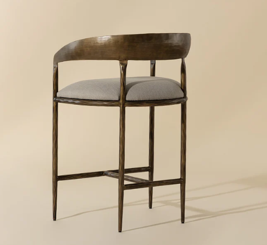 Zanatta Counter Stool, Zenith Taupe Grey