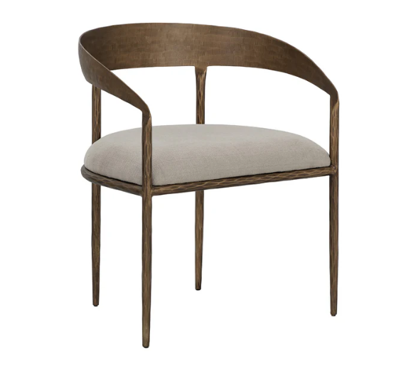 Zanatta Dining Armchair, Zenith Taupe Grey