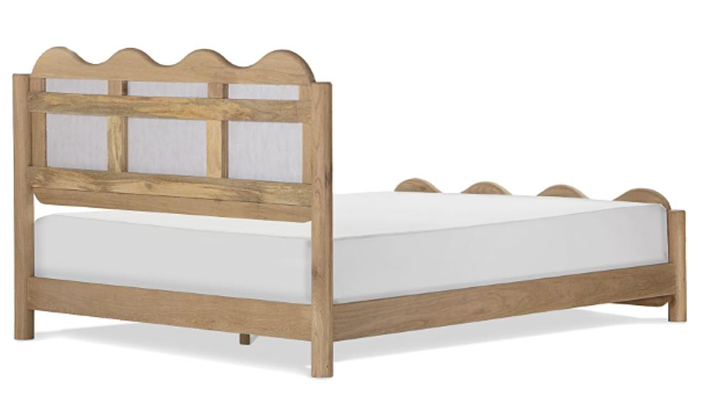 Swirl King Bed-Natural