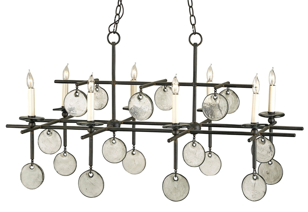 Sethos Black Rectangular Chandelier