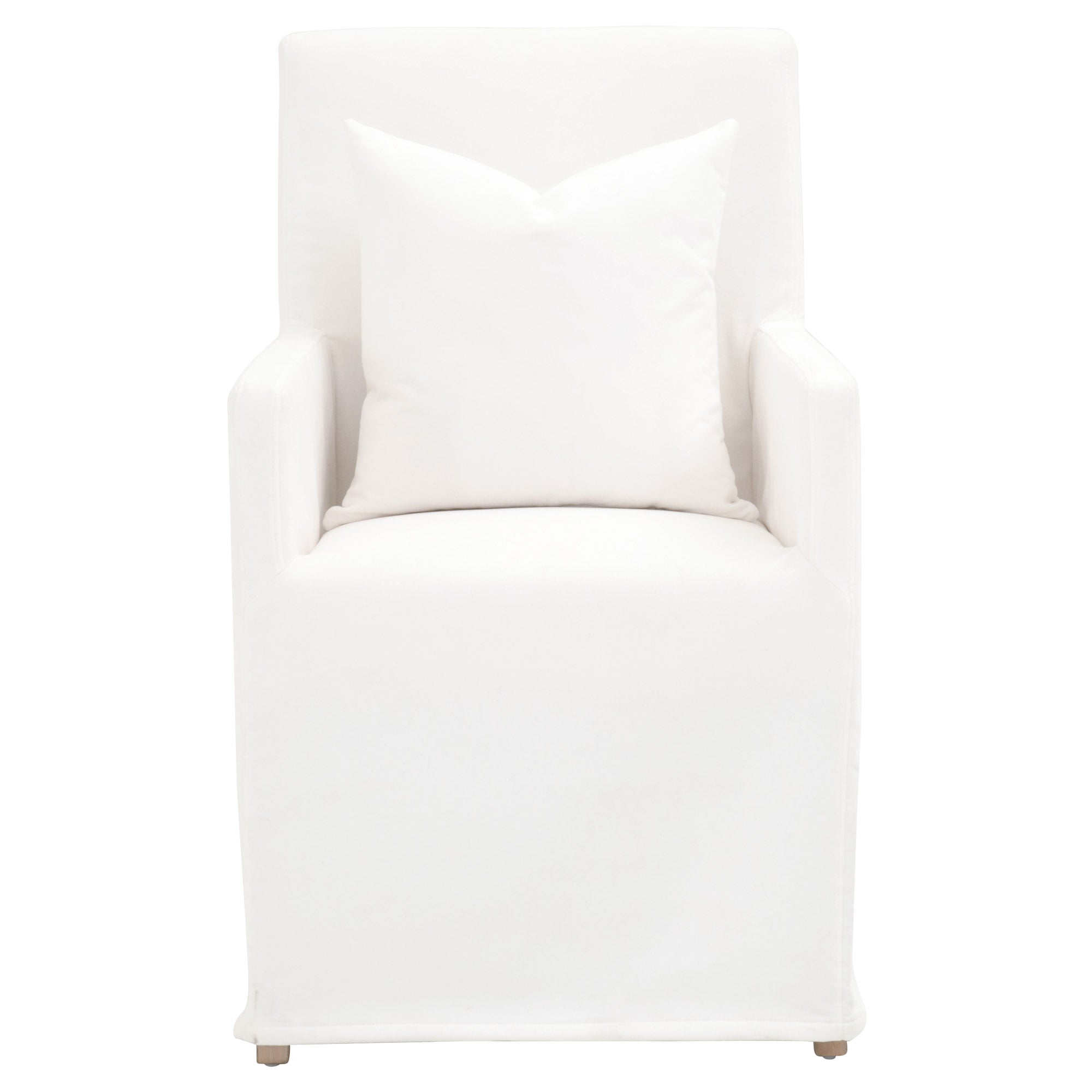 Shelter Slipcover Arm Chair, LiveSmart Peyton-Pearl
