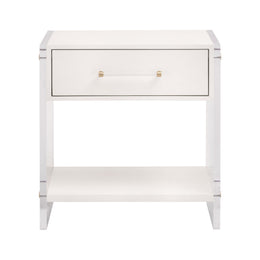 Sonia Shagreen 1-Drawer Nightstand