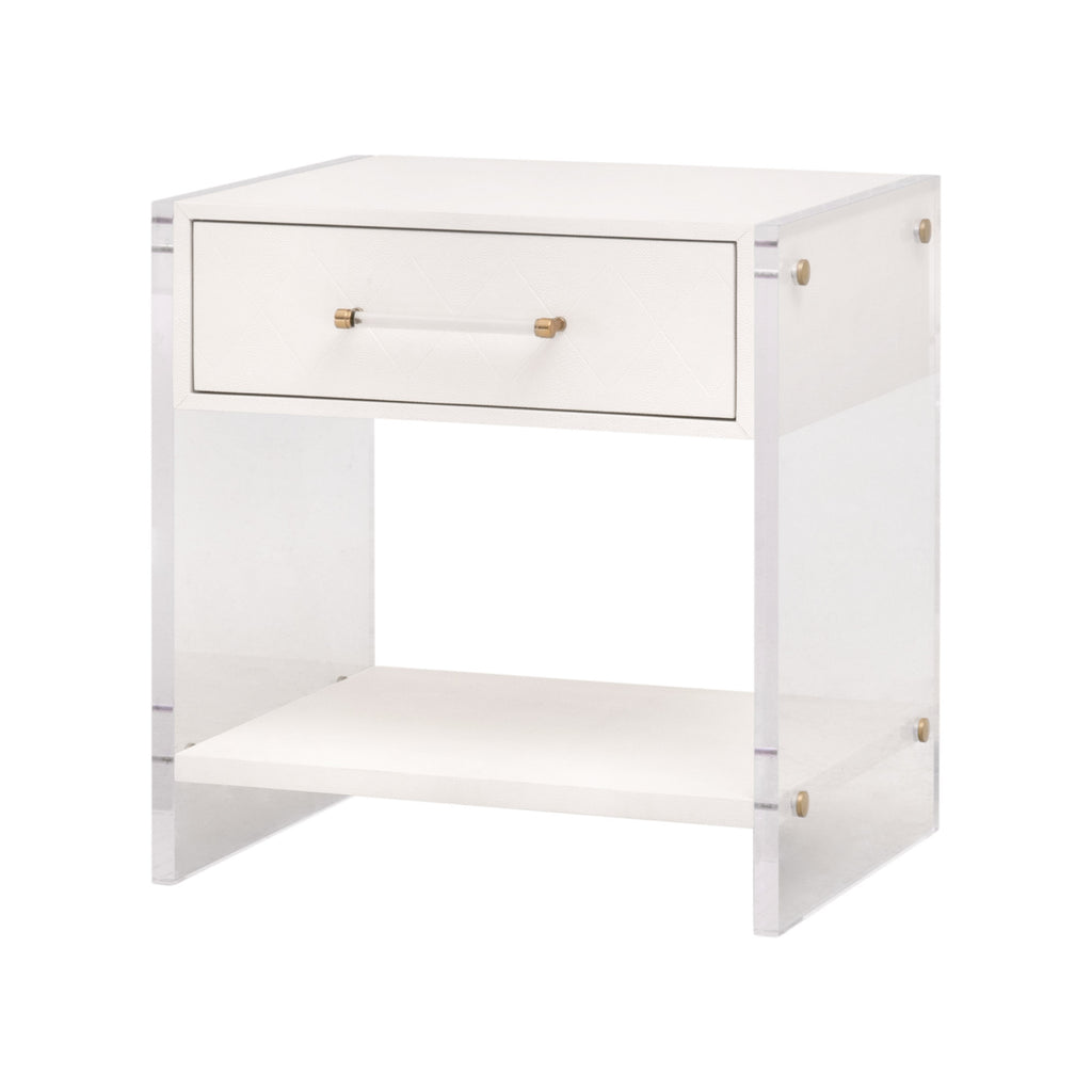 Sonia Shagreen 1-Drawer Nightstand