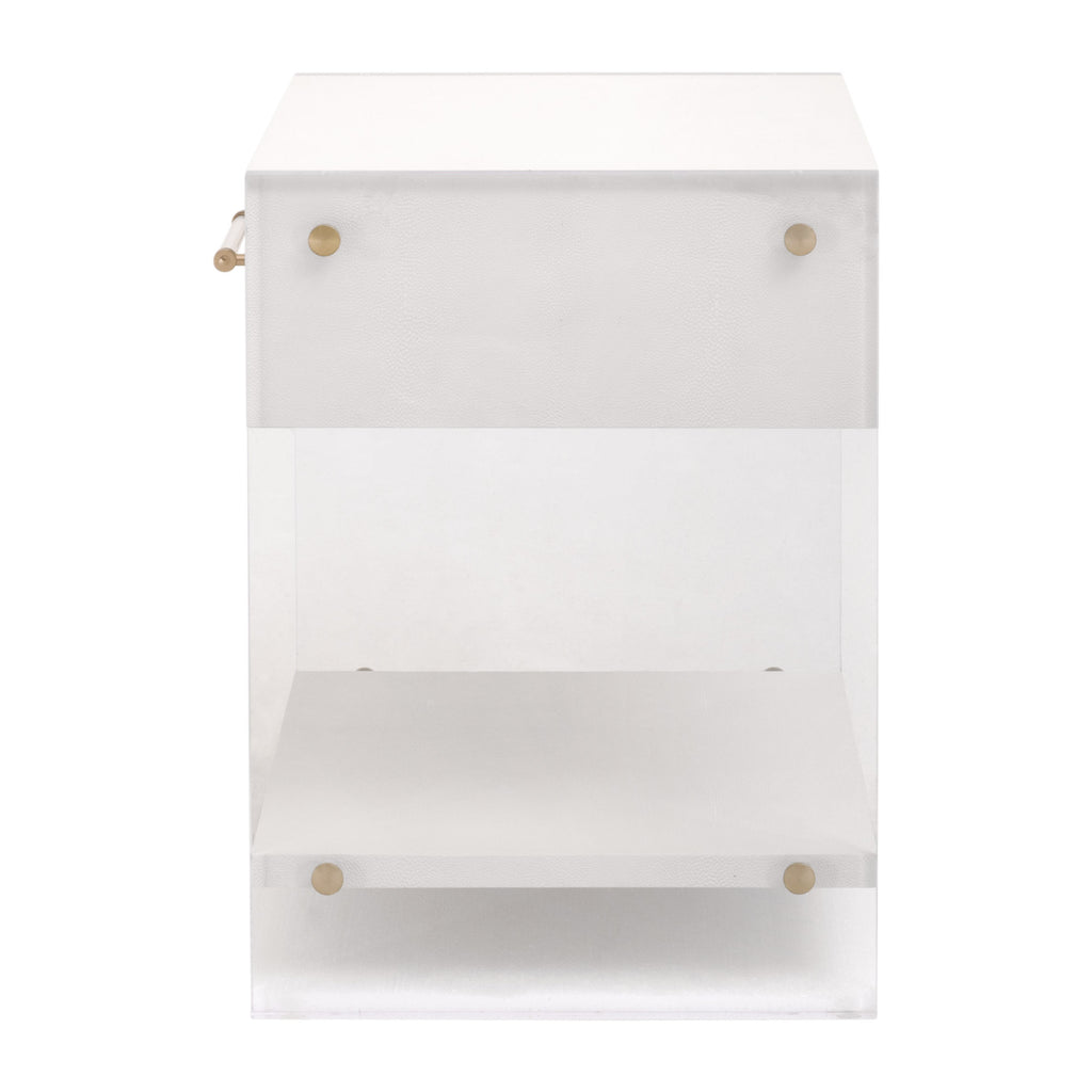 Sonia Shagreen 1-Drawer Nightstand