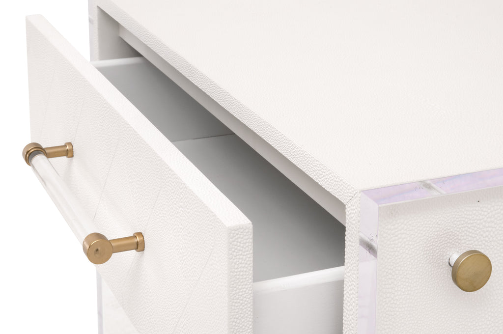 Sonia Shagreen 1-Drawer Nightstand