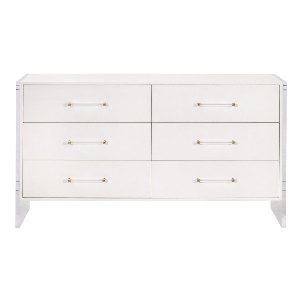 Sonia Shagreen 6-Drawer Double Dresser