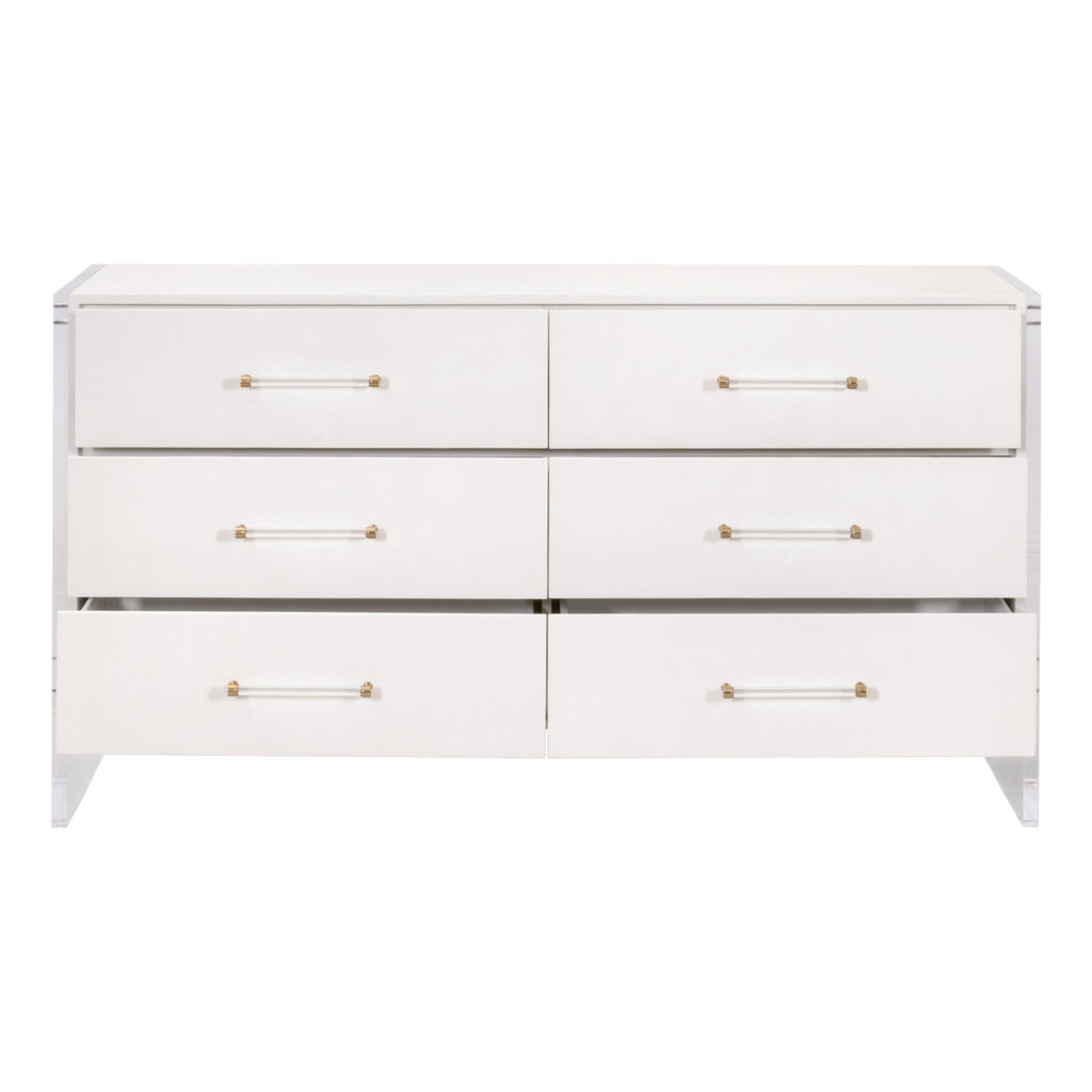 Sonia Shagreen 6-Drawer Double Dresser