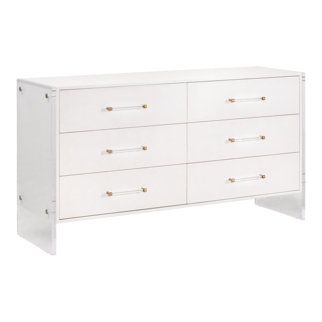 Sonia Shagreen 6-Drawer Double Dresser