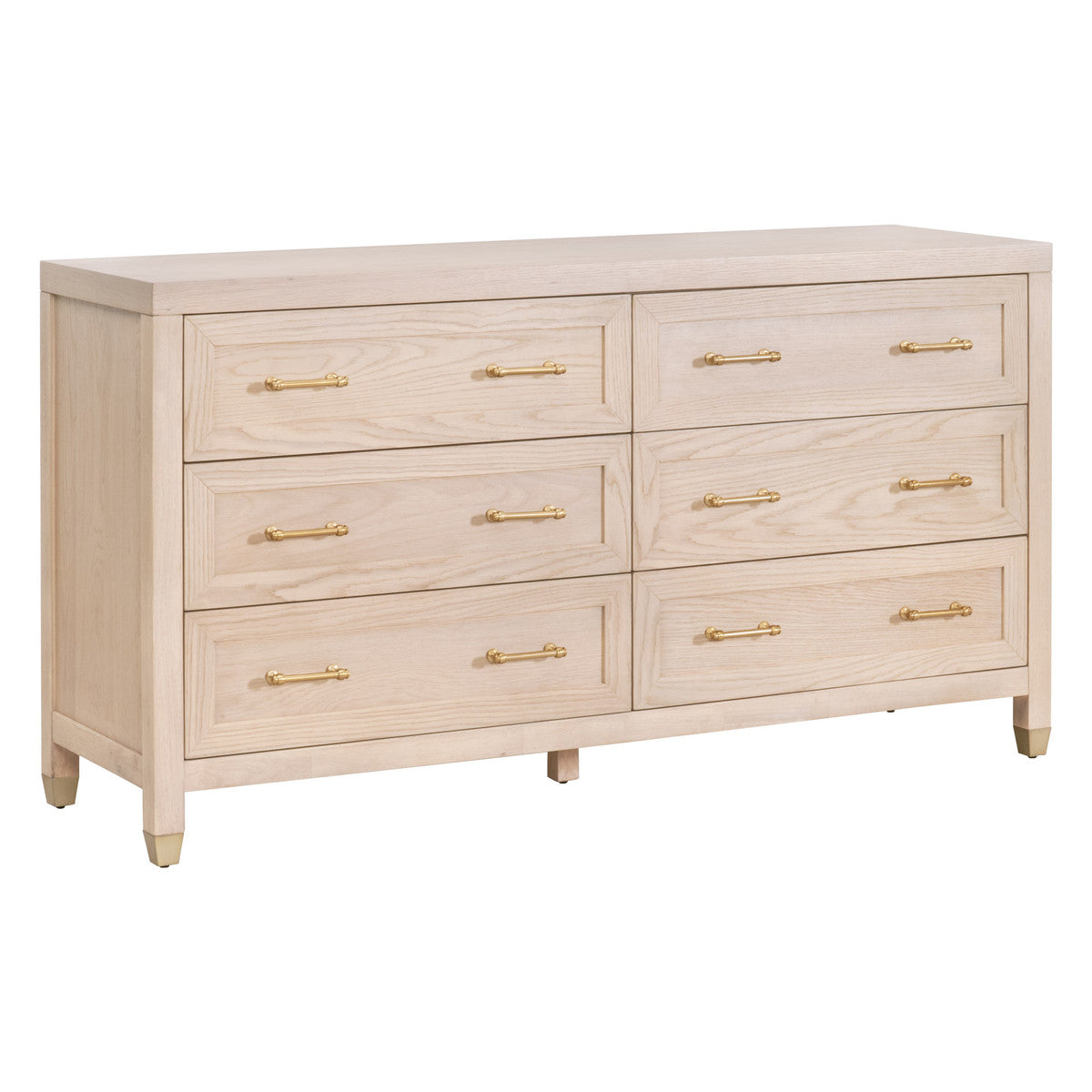 Essentials For Living Stella 6-Drawer Double Dresser Light Honey Oak