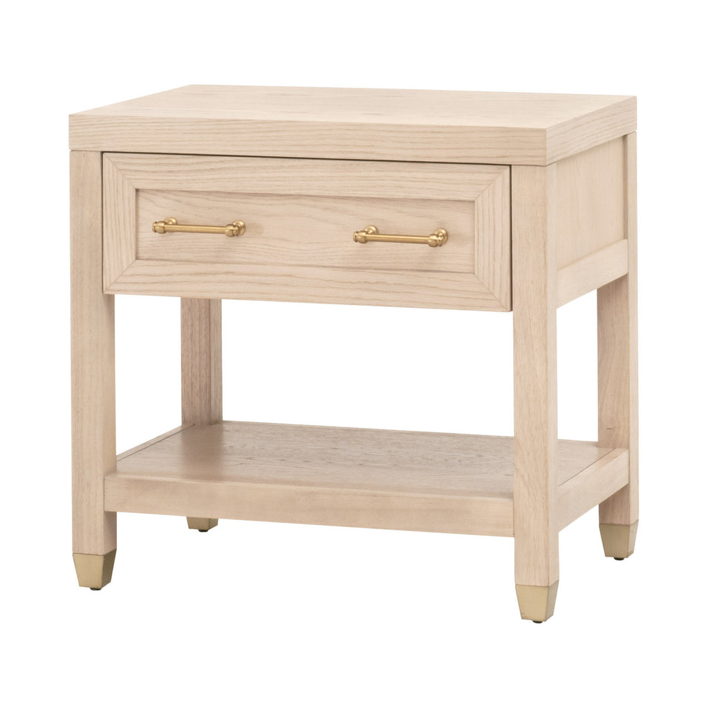 Stella 1-Drawer Nightstand, Light Honey Oak