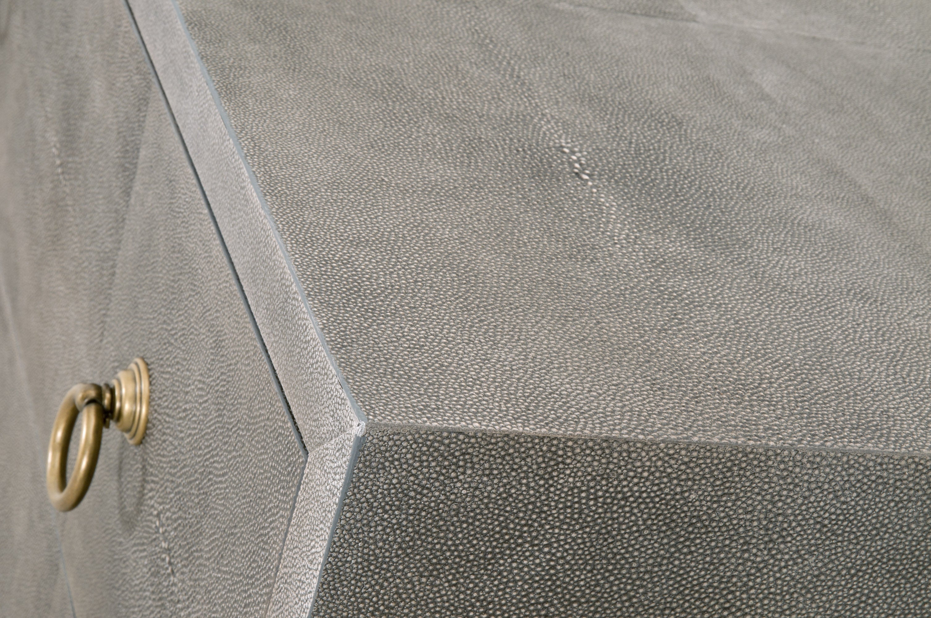 Strand Shagreen 6-Drawer Double Dresser, Grey Shagreen