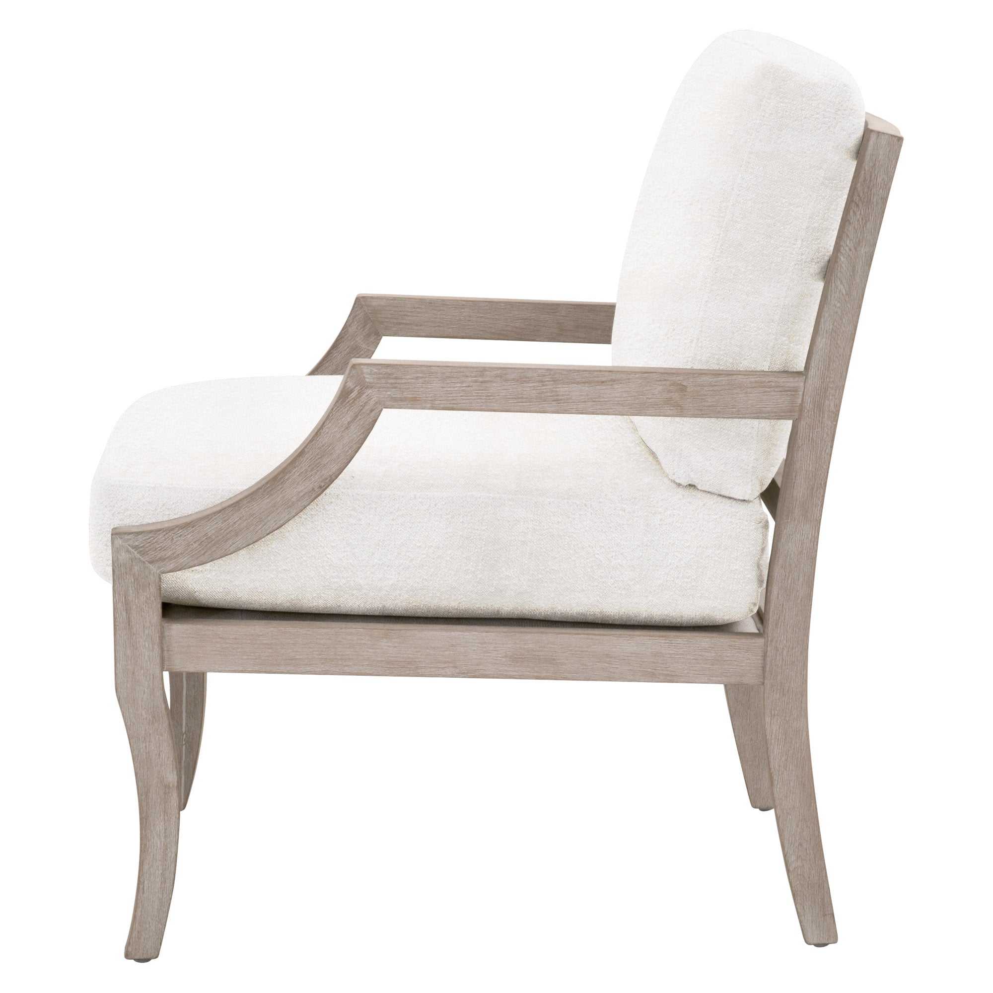 Stratton Club Chair, Boucle Snow