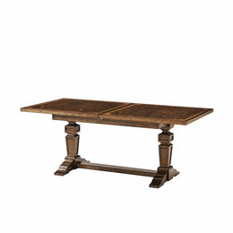 The Genevieve Dining Table, Avesta - Med Brown Finish