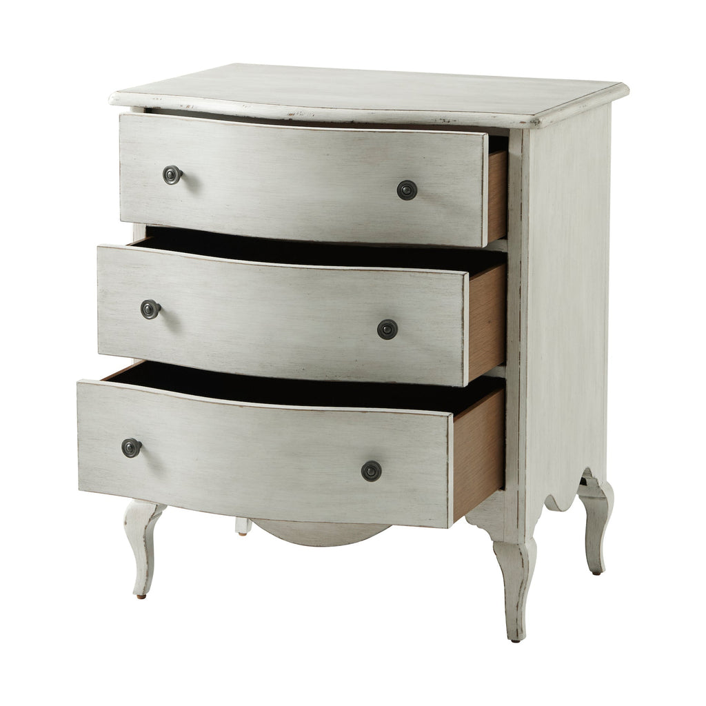 The Rene Nightstand, Nora - White Finish