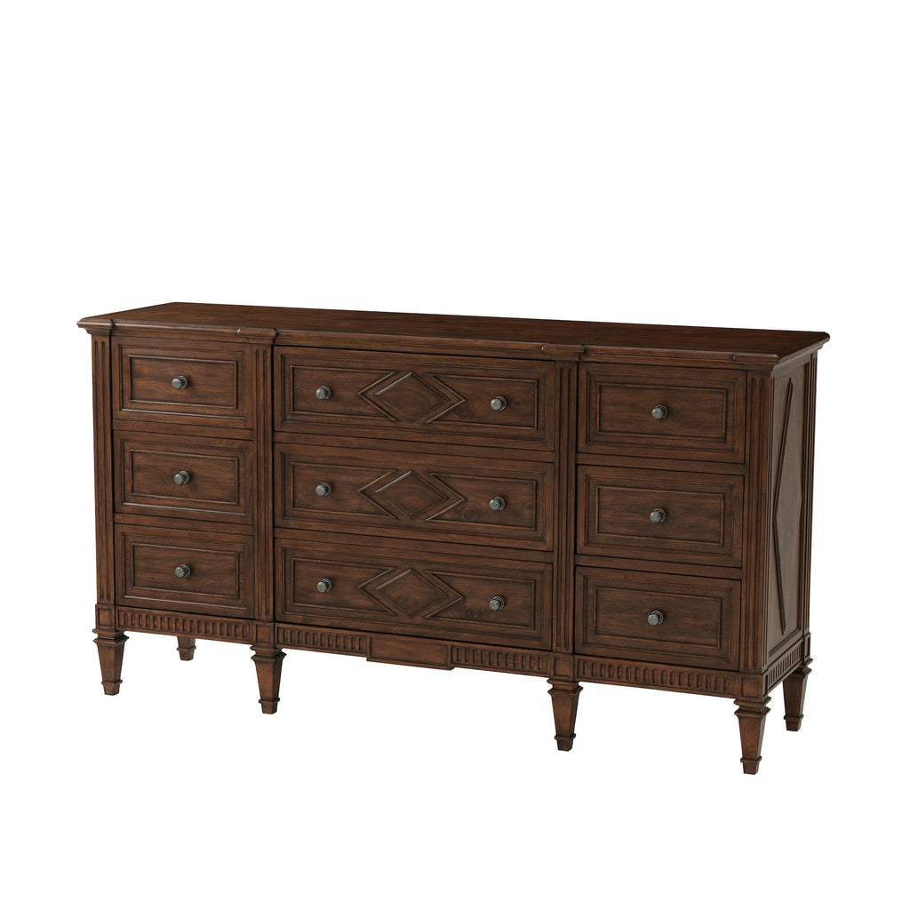 The Laurent Dresser, Avesta - Med Brown Finish