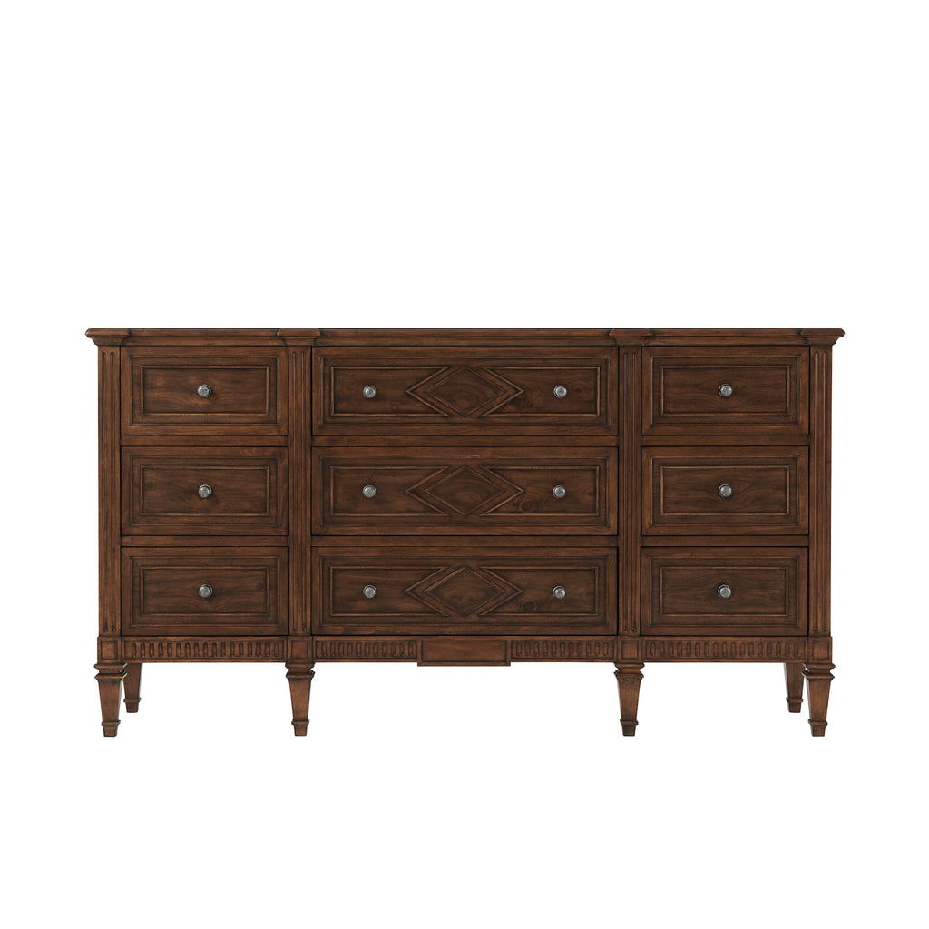 The Laurent Dresser, Avesta - Med Brown Finish