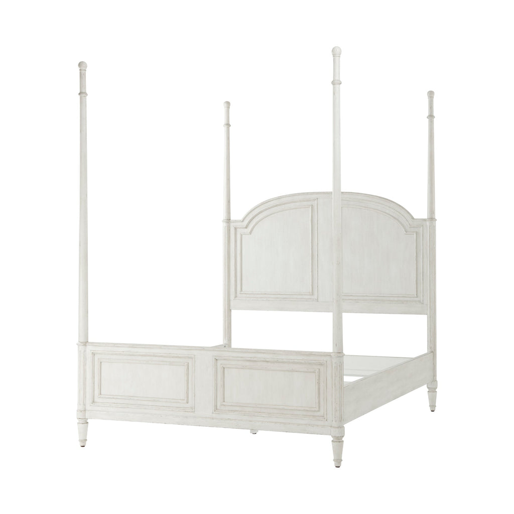 The Vale Us Queen Bed, Nora - White Finish