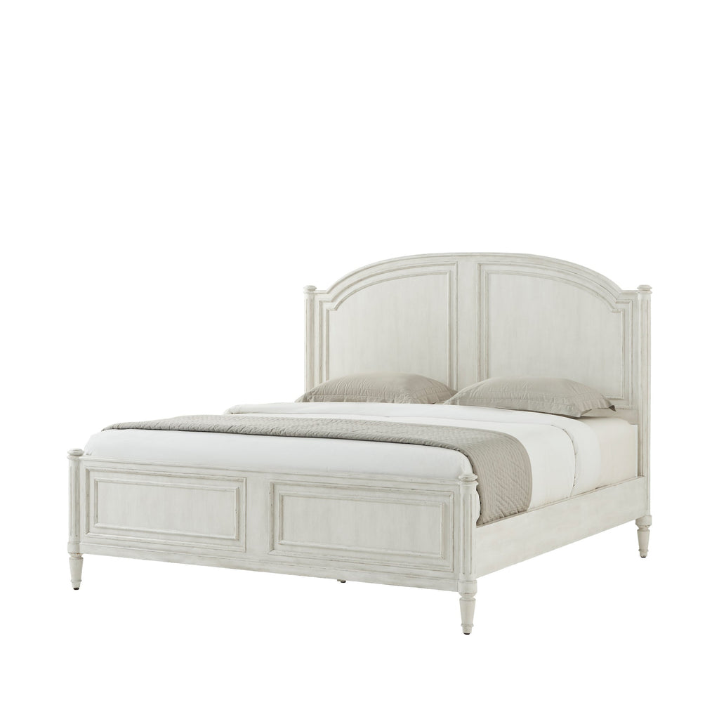 The Vale Us King Bed, Nora - White Finish