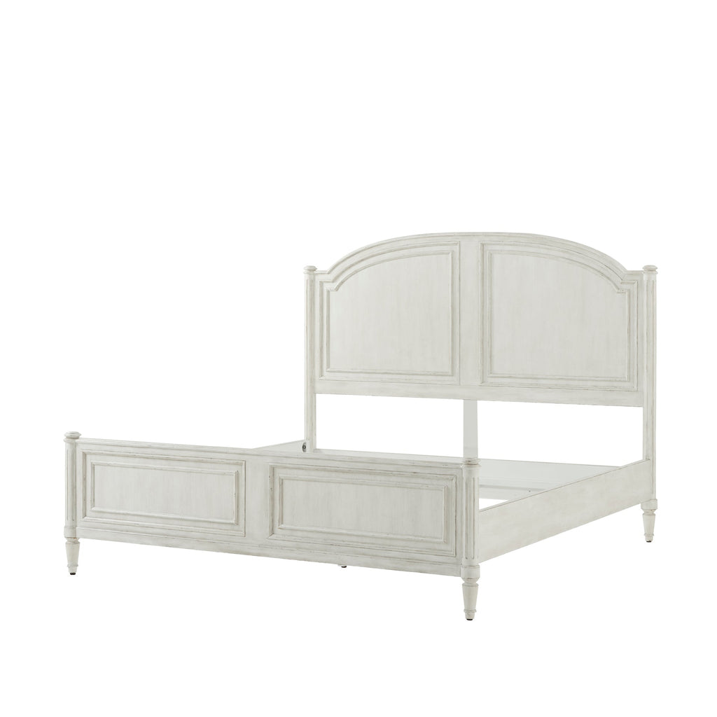 The Vale Us King Bed, Nora - White Finish