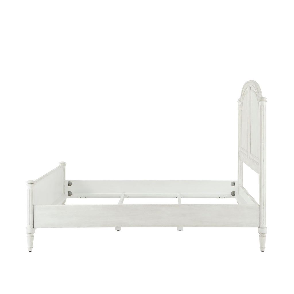 The Vale Us King Bed, Nora - White Finish