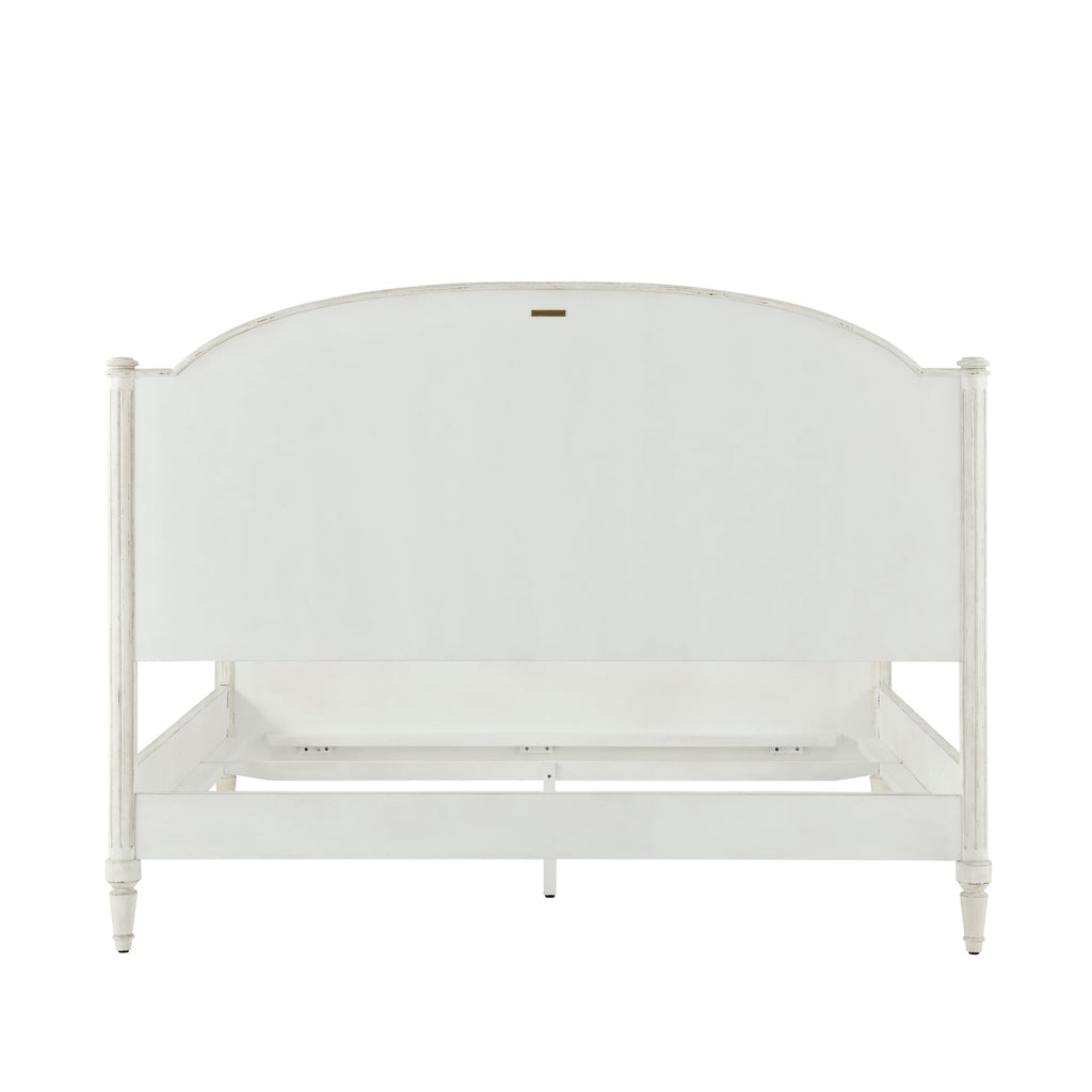 The Vale Us King Bed, Nora - White Finish