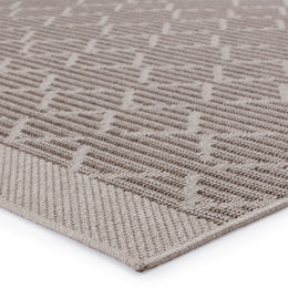 Vibe by Jaipur Living Motu Indoor/ Outdoor Trellis Gray/ Taupe Area Rug