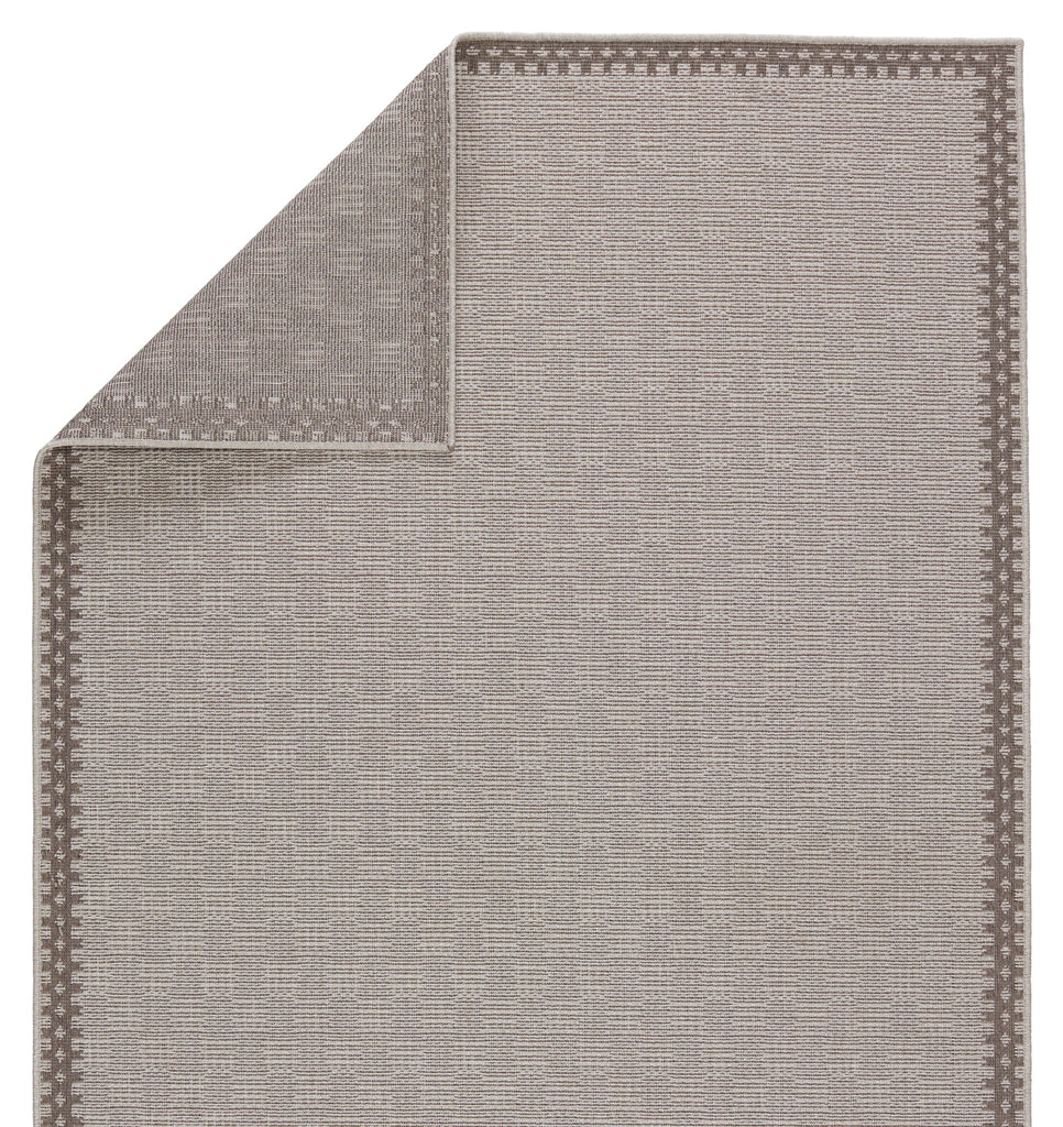 Vibe by Jaipur Living Tiare Indoor/ Outdoor Bordered Gray/ Taupe Area Rug