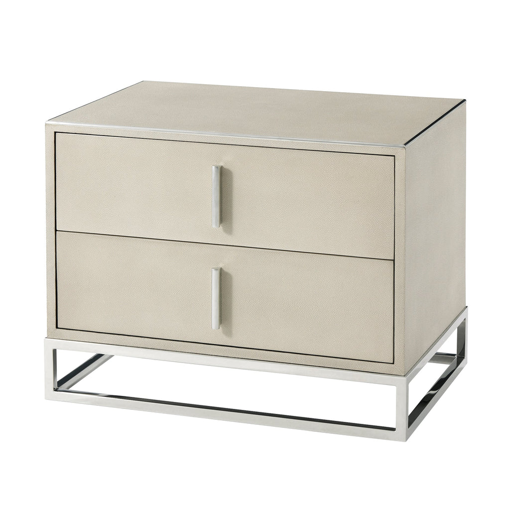 Blain Nightstand, Overcast Shagreen