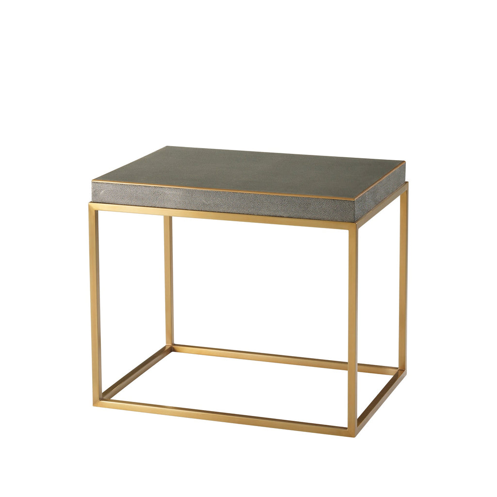 Fisher Side Table, Tempest Shagreen